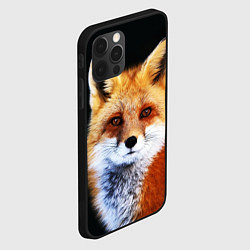 Чехол для iPhone 12 Pro Max Лиса рыжулька, цвет: 3D-черный — фото 2