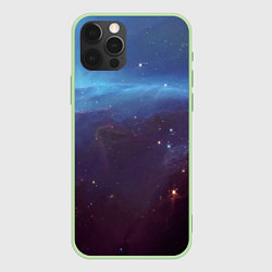 Чехол для iPhone 12 Pro Max Космический дым, цвет: 3D-салатовый