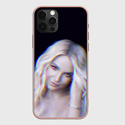 Чехол для iPhone 12 Pro Max Britney Spears Glitch, цвет: 3D-светло-розовый