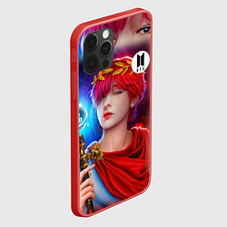 Чехол для iPhone 12 Pro Max BTS Kim Taehyung V, цвет: 3D-красный — фото 2