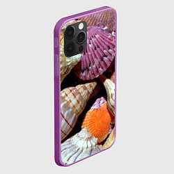 Чехол для iPhone 12 Pro Max Композиция из океанских ракушек, цвет: 3D-сиреневый — фото 2