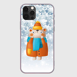 Чехол для iPhone 12 Pro Max Медведица в шубе, цвет: 3D-серый