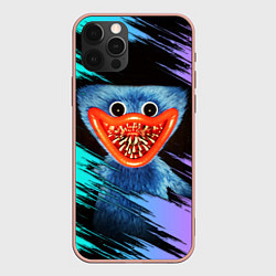 Чехол для iPhone 12 Pro Max Зубастый Хагги Вагги, цвет: 3D-светло-розовый