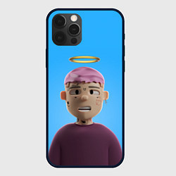 Чехол для iPhone 12 Pro Max Lil Peep С Нимбом, цвет: 3D-черный