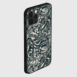 Чехол для iPhone 12 Pro Max Винтажные flash tatoo, цвет: 3D-черный — фото 2
