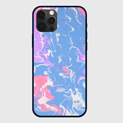 Чехол для iPhone 12 Pro Max Цветная размытость, цвет: 3D-черный