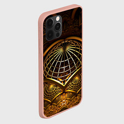 Чехол для iPhone 12 Pro Max Загадочный принт в трехмерном пространстве, цвет: 3D-светло-розовый — фото 2