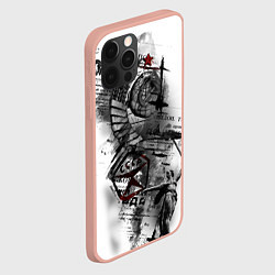 Чехол для iPhone 12 Pro Max СССР - газета, цвет: 3D-светло-розовый — фото 2