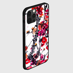 Чехол для iPhone 12 Pro Max Живописная ветка сакуры, цвет: 3D-черный — фото 2