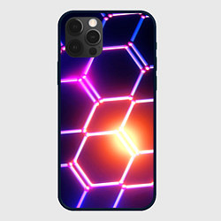 Чехол для iPhone 12 Pro Max Магическая неоновая броня, цвет: 3D-черный
