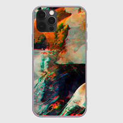 Чехол для iPhone 12 Pro Max Картинный холст со множеством красок, цвет: 3D-серый