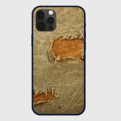 Чехол для iPhone 12 Pro Max Старая рваная мешковина - авангард, цвет: 3D-черный