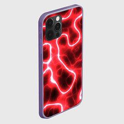 Чехол для iPhone 12 Pro Max Огненный камуфляж, цвет: 3D-серый — фото 2