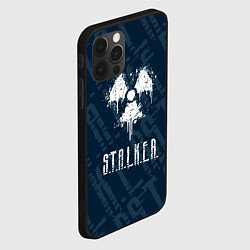 Чехол для iPhone 12 Pro Max Stalker паттерн, цвет: 3D-черный — фото 2