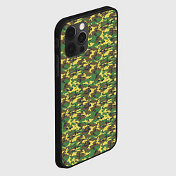 Чехол для iPhone 12 Pro Max Камуфляж Дубок ВСР-93 мелкий, цвет: 3D-черный — фото 2