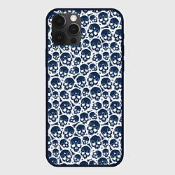 Чехол для iPhone 12 Pro Max Череп с пулевым отверстием, цвет: 3D-черный