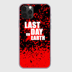 Чехол для iPhone 12 Pro Max The last of us - красная текстура, цвет: 3D-серый