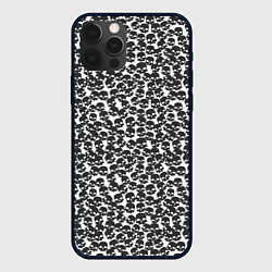 Чехол для iPhone 12 Pro Max Череп мелкий, цвет: 3D-черный