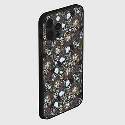 Чехол для iPhone 12 Pro Max Череп и женщина, цвет: 3D-черный — фото 2