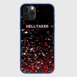 Чехол для iPhone 12 Pro Max Helltaker краска, цвет: 3D-тёмно-синий