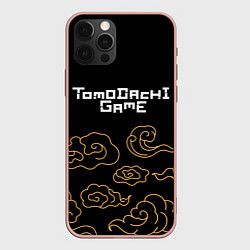 Чехол для iPhone 12 Pro Max Tomodachi Game anime clouds, цвет: 3D-светло-розовый