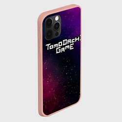 Чехол для iPhone 12 Pro Max Tomodachi Game gradient space, цвет: 3D-светло-розовый — фото 2
