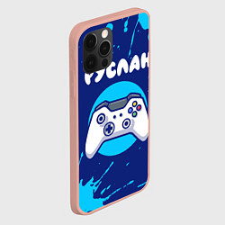 Чехол для iPhone 12 Pro Max Руслан геймер, цвет: 3D-светло-розовый — фото 2