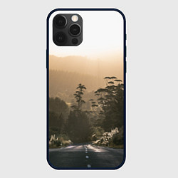 Чехол для iPhone 12 Pro Max Дорога в закaт, цвет: 3D-черный