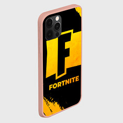 Чехол для iPhone 12 Pro Max Fortnite - gold gradient, цвет: 3D-светло-розовый — фото 2