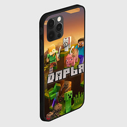 Чехол для iPhone 12 Pro Max Дарья Minecraft, цвет: 3D-черный — фото 2