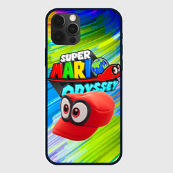 Чехол для iPhone 12 Pro Max Super Mario Odyssey - Nintendo - Бейсболка, цвет: 3D-черный