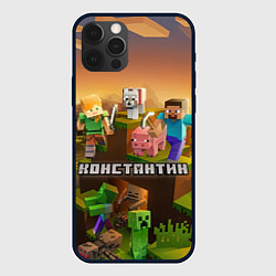 Чехол для iPhone 12 Pro Max Константин Minecraft, цвет: 3D-черный