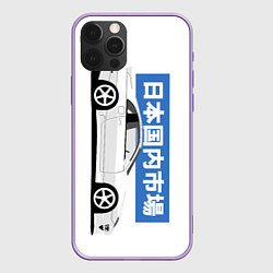 Чехол для iPhone 12 Pro Max Nissan 300ZX Front View JDM Retro Style, цвет: 3D-сиреневый