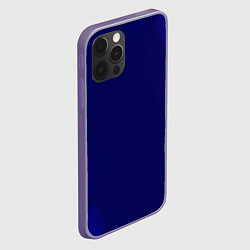 Чехол для iPhone 12 Pro Max Темно синий фон, цвет: 3D-серый — фото 2
