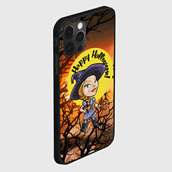 Чехол для iPhone 12 Pro Max Happy Halloween - Witch, цвет: 3D-черный — фото 2