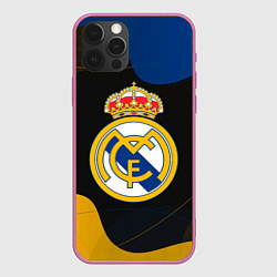 Чехол для iPhone 12 Pro Max Real madrid Абстракция, цвет: 3D-малиновый