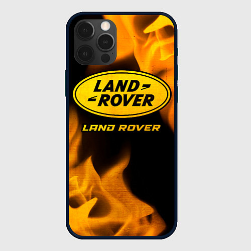 Чехол iPhone 12 Pro Max Land Rover - gold gradient / 3D-Черный – фото 1