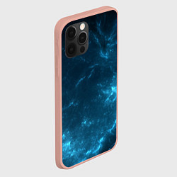 Чехол для iPhone 12 Pro Max Blue stars, цвет: 3D-светло-розовый — фото 2