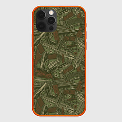 Чехол для iPhone 12 Pro Max Гора оружия, цвет: 3D-красный