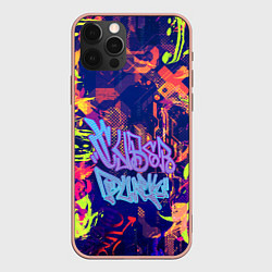 Чехол для iPhone 12 Pro Max Electronic cyberpunk case, цвет: 3D-светло-розовый