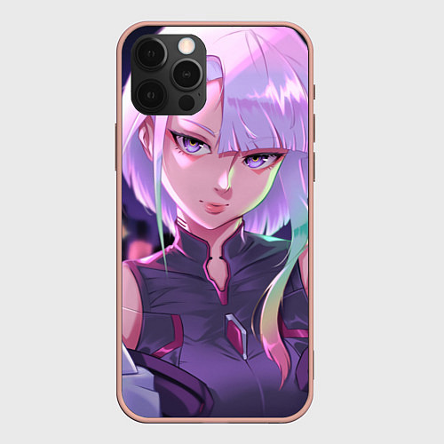 Чехол iPhone 12 Pro Max Beautiful Lucy / 3D-Светло-розовый – фото 1