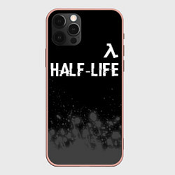 Чехол iPhone 12 Pro Max Half-Life glitch на темном фоне: символ сверху