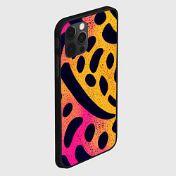 Чехол для iPhone 12 Pro Max Яркие пятнистые узоры, цвет: 3D-черный — фото 2