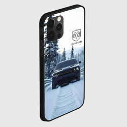 Чехол для iPhone 12 Pro Max Dodge in winter forest, цвет: 3D-черный — фото 2