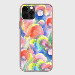 Чехол для iPhone 12 Pro Max Пузырики, цвет: 3D-светло-розовый