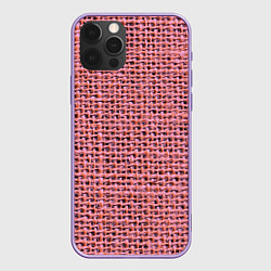 Чехол для iPhone 12 Pro Max Вязка, цвет: 3D-сиреневый