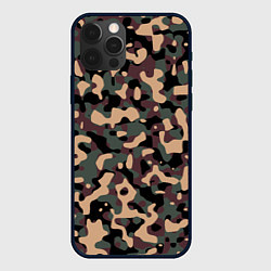 Чехол для iPhone 12 Pro Max Камуфляж Woodland, цвет: 3D-черный