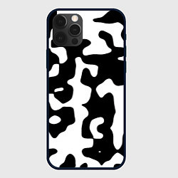 Чехол для iPhone 12 Pro Max Камуфляж Cowskin крупный, цвет: 3D-черный