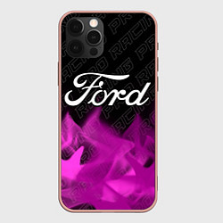Чехол iPhone 12 Pro Max Ford pro racing: символ сверху