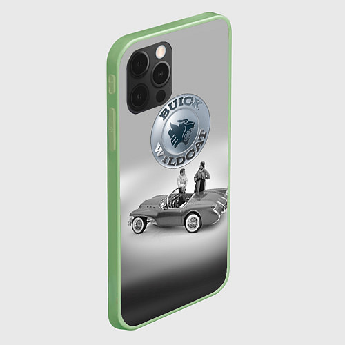 Чехол iPhone 12 Pro Max Buick Wildcat - cabriolet - Retro / 3D-Салатовый – фото 2
